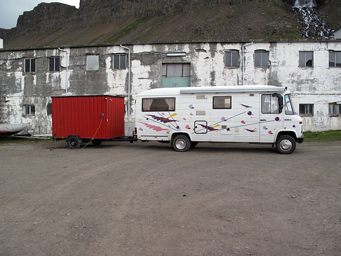 Djúpavík. Miscellaneous XXIV. - No petrol, but power taken from the factory. (25 till 27 June 2010)