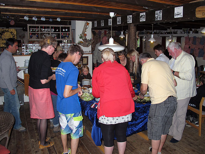 Djúpavík. Djúpavíkdays II. - Crush at the buffet ... (13 August 2011)