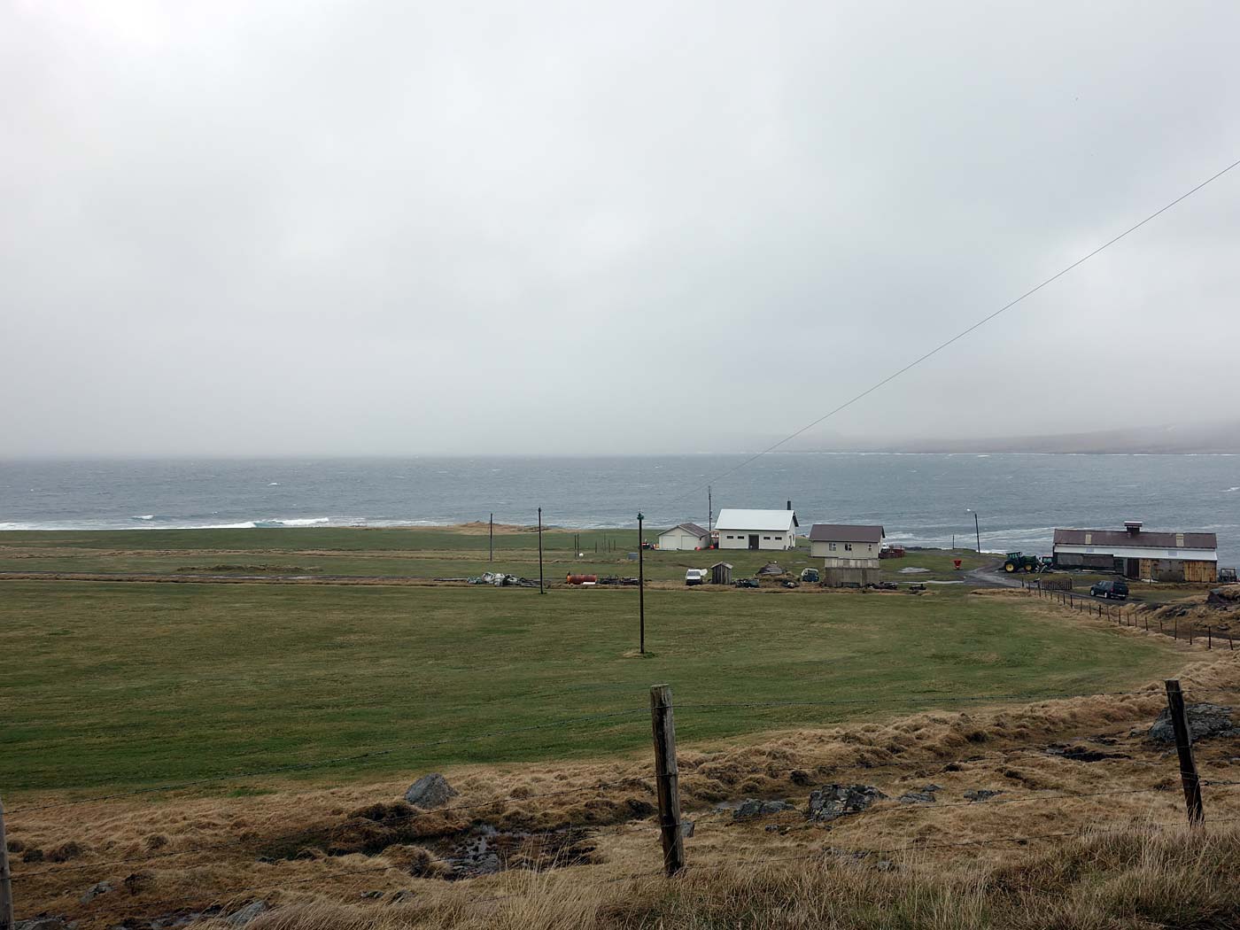 Djúpavík. First day. Driving north ... - The farm Krossnes - fresh and green grass ... (26 May 2013)