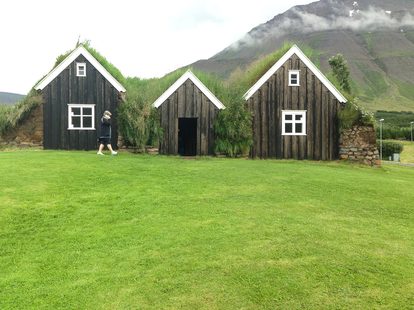 Northern Iceland - Back to Reykjavík. On vacation. - <a href='https://en.wikipedia.org/wiki/H%C3%B3lar' target='_blank' class='linksnormal'>Hólar</a> - <a href='https://en.wikipedia.org/wiki/Icelandic_turf_house' target='_blank' class='linksnormal'>turf house</a> Nýibæ. I. (27 July 2014)
